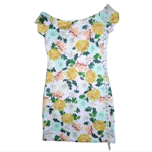 Sam Edelman Scuba Floral Off Shoulder Dress 6 - Picture 8 of 10